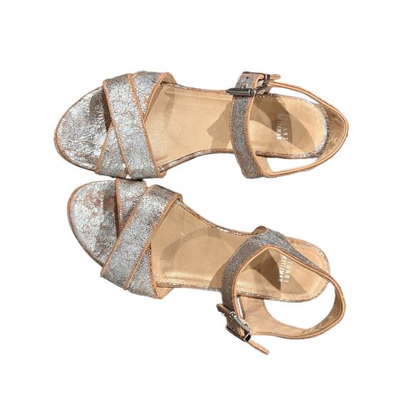 Stuart Weitzman Crosson Cork Wedge Heels Size 7.5 - Picture 4 of 8